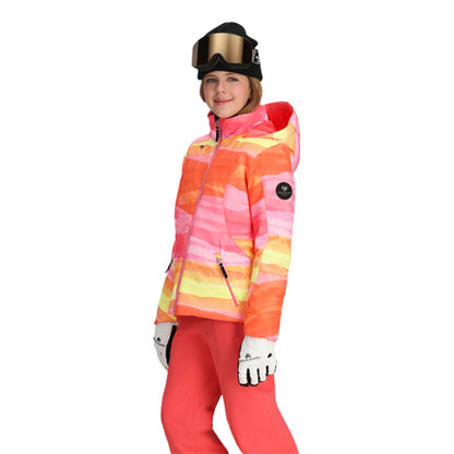 Obermeyer Kids Rylee Print Jacket Skiing & Snowboarding Jackets in Multi Color
