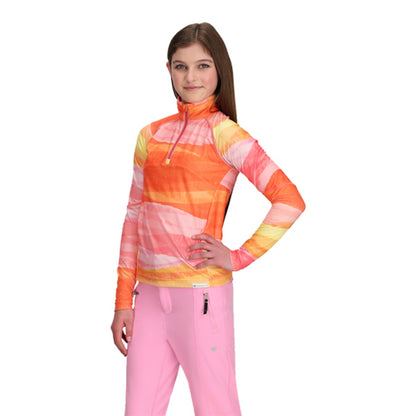 Obermeyer Kids Banff 1/4 Zip Midlayer in Multi Color