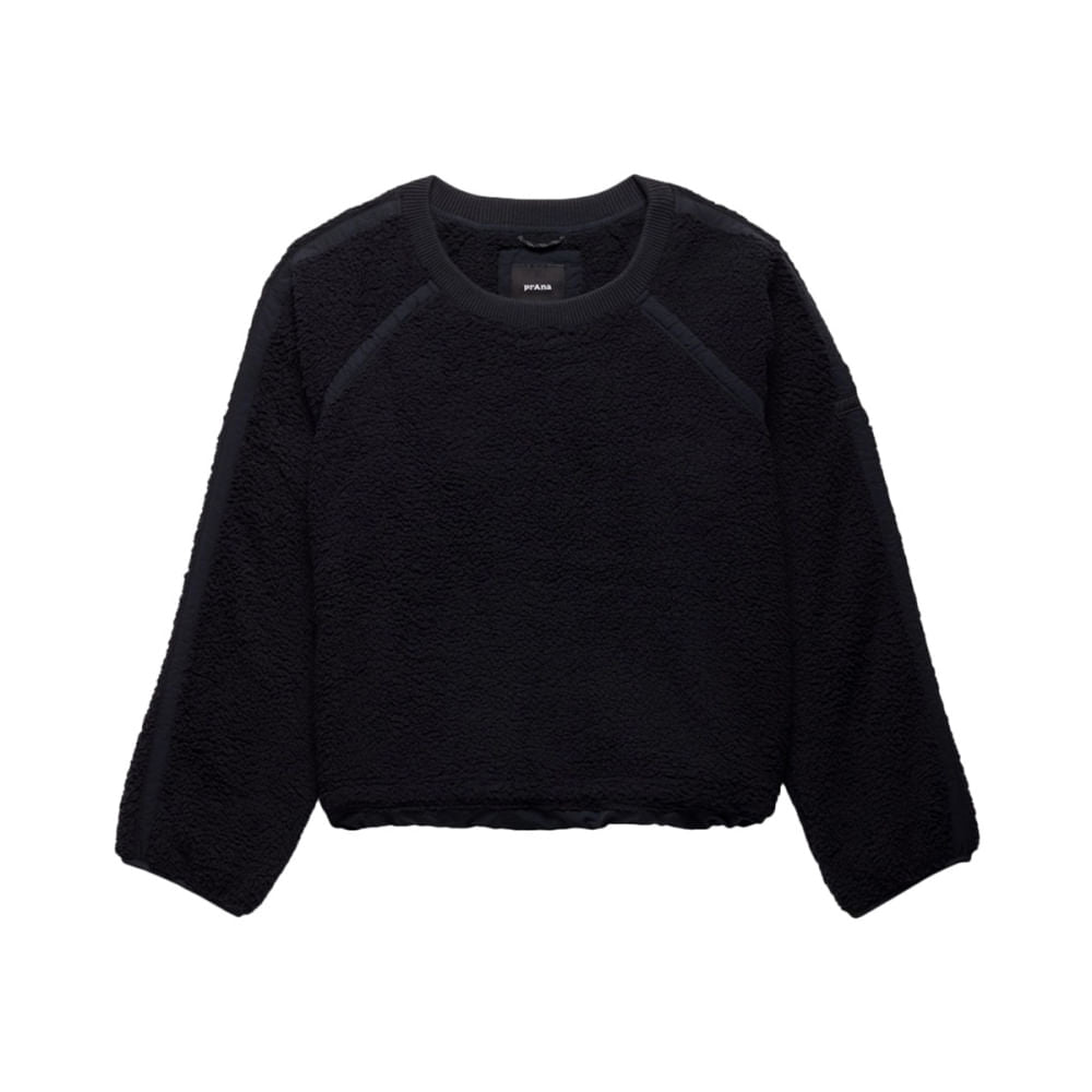 ENCINITAS FLEECE CREW | BLACK
