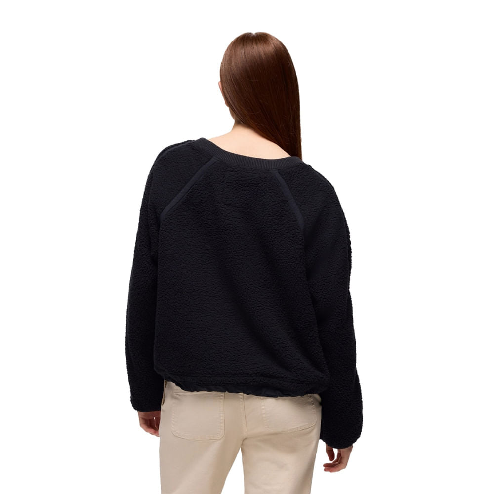 ENCINITAS FLEECE CREW | BLACK