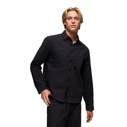 Prana Mens Rock Ridge Overshirt Midlayer in Black Color