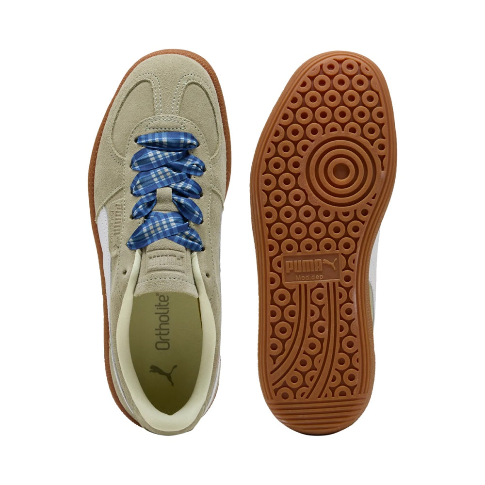 Puma Womens Palermo Laces Sneakers in Green Color