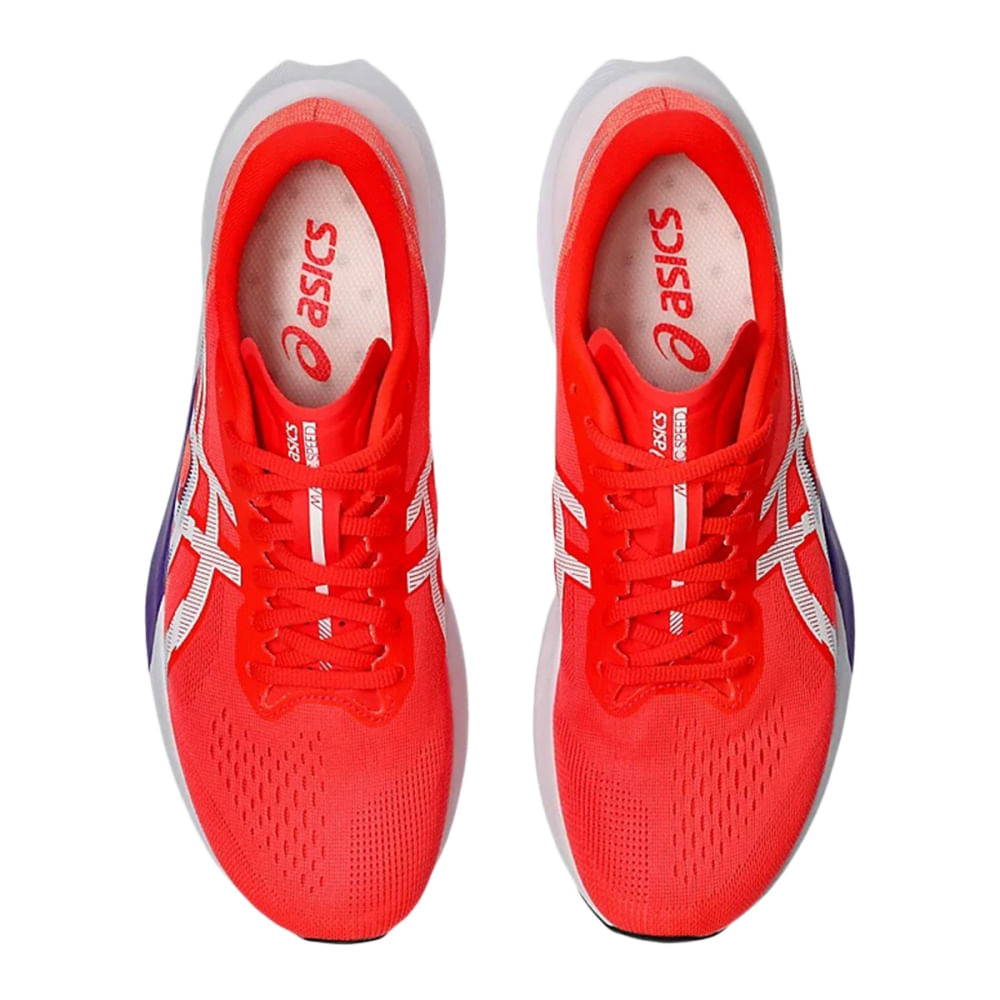 Asics Mens Magic Speed 4 Running Shoes | FLASH RED/WHITE – Paragon