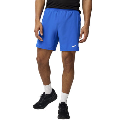 Brooks Mens Journey 7 2-In-1 Short in Blue Color
