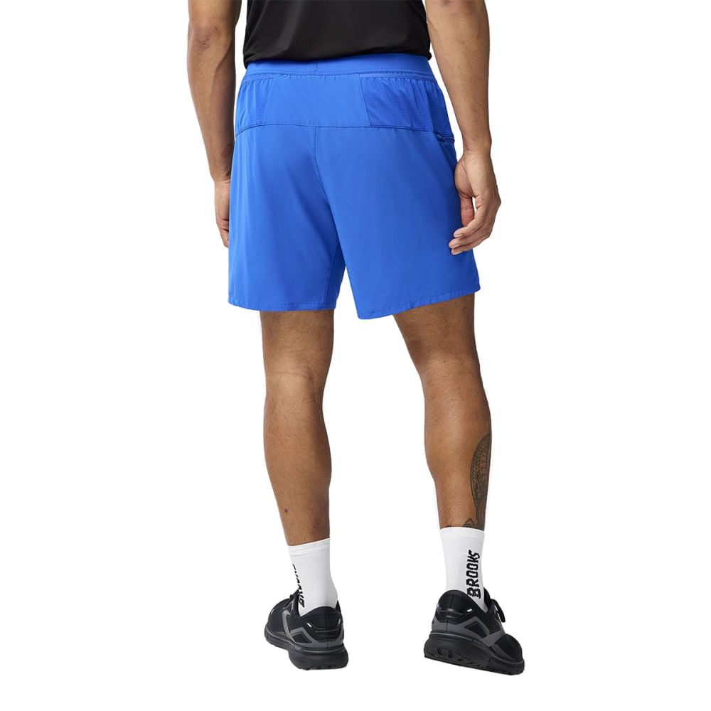 Brooks Mens Journey 7 2-In-1 Short in Blue Color