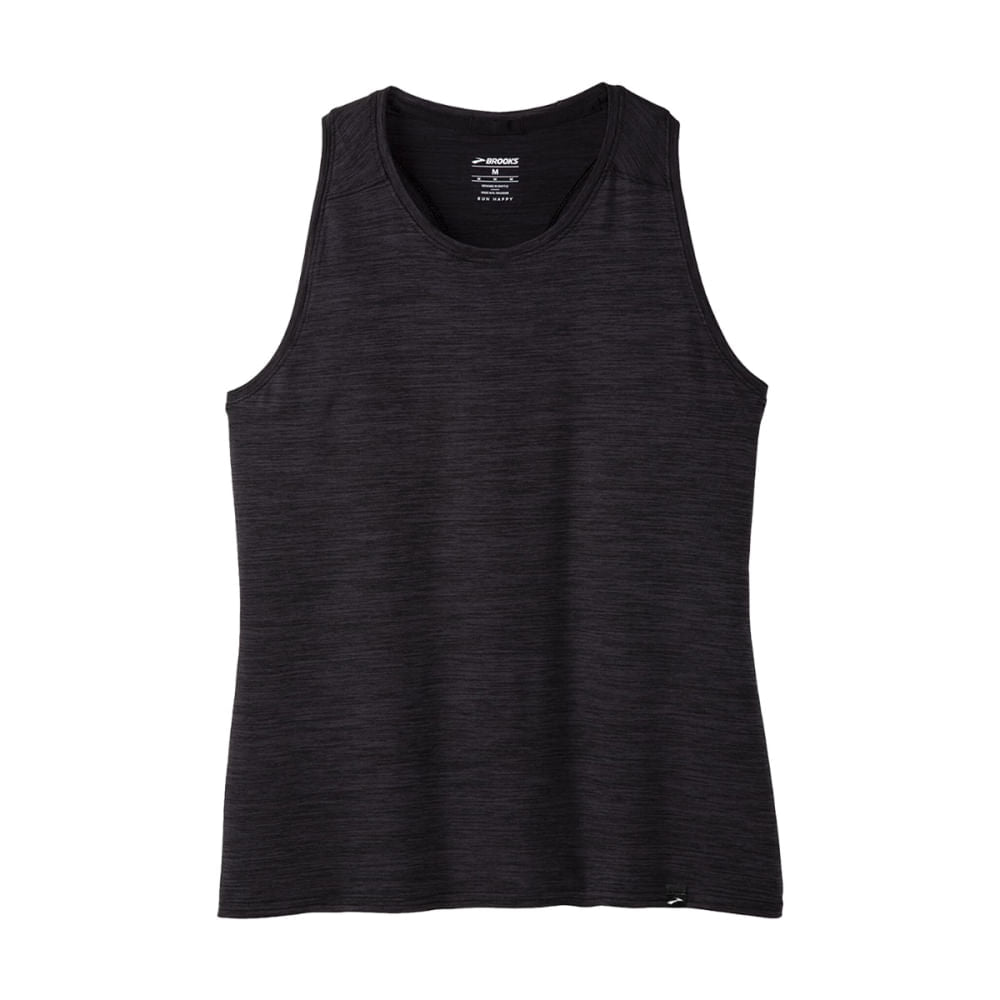 Brooks Womens Luxe Tank Tops in Black Color
