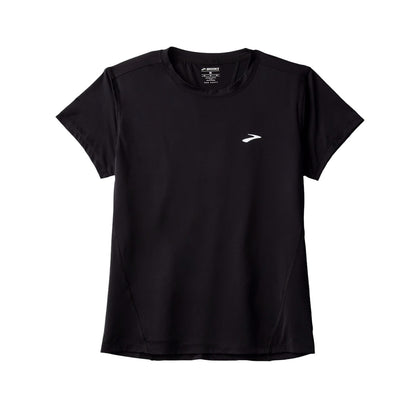 Brooks Womens Sprint Free Short Sleeve Tops in White Color