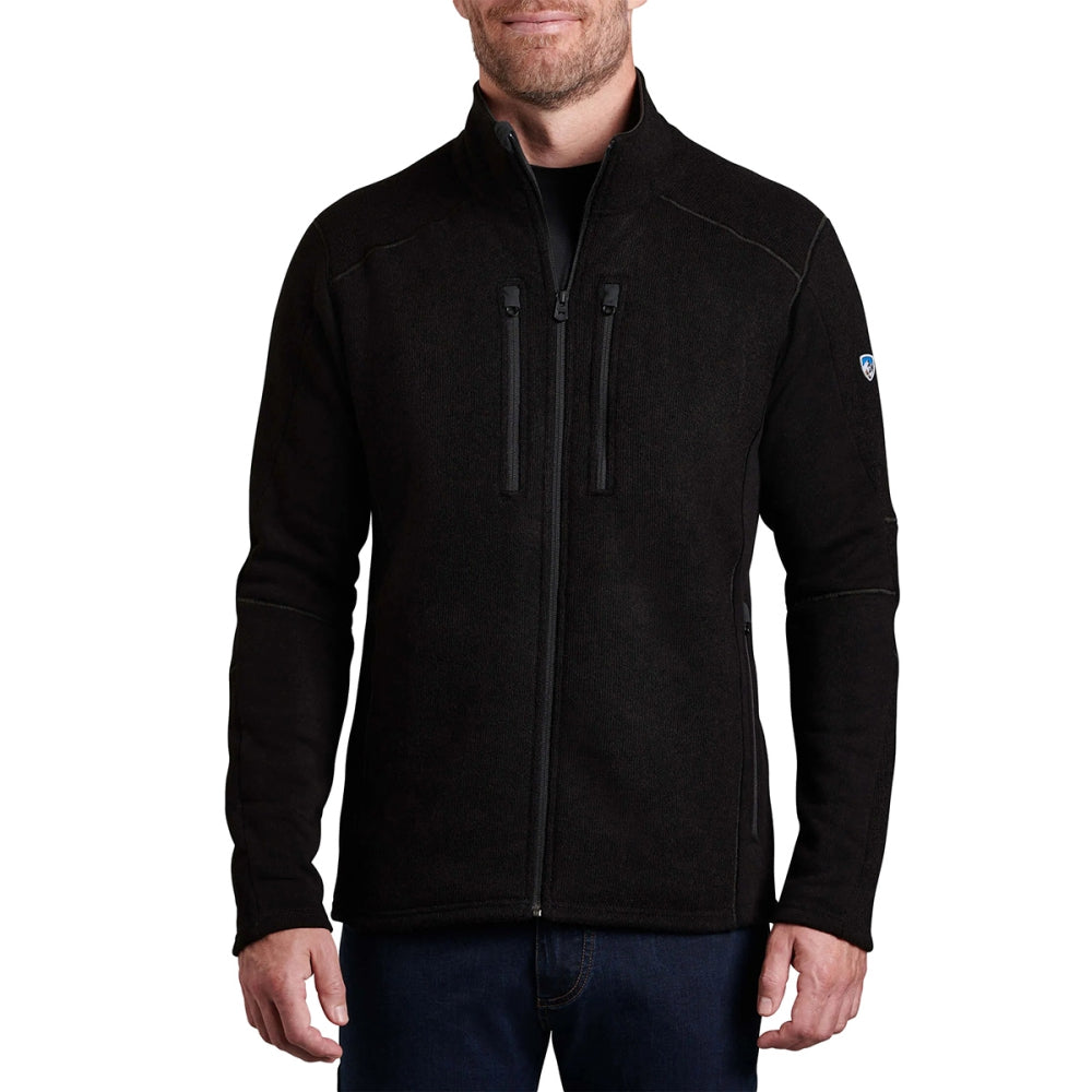 Kuhl Mens Interceptr Fz Midlayer in Black Color