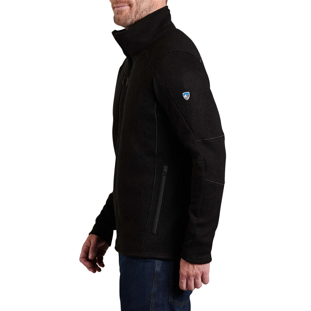 Kuhl Mens Interceptr Fz Midlayer in Black Color