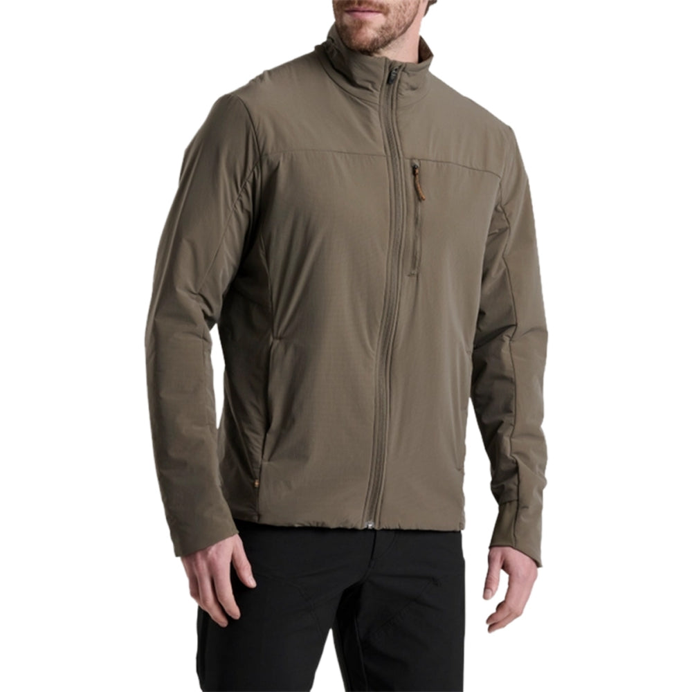 Kuhl Mens Aerolight Jacket Midlayer in Khaki Color