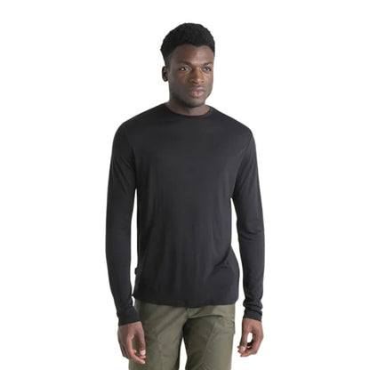 Icebreaker Mens 125 Coollite Spheremer Tops in Black Color