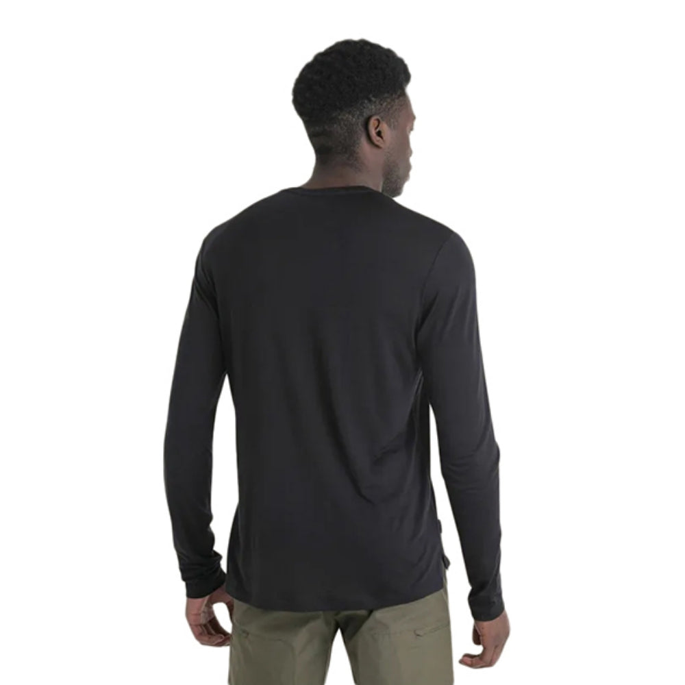 Icebreaker Mens 125 Coollite Spheremer Tops in Black Color