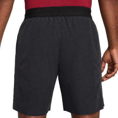 Nike Mens Nikecourt Adv 8In Shorts in Black Color