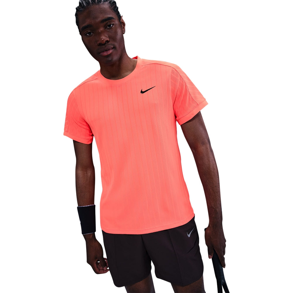 Nike Mens Adv Slam Top Ny Tops in Orange Color