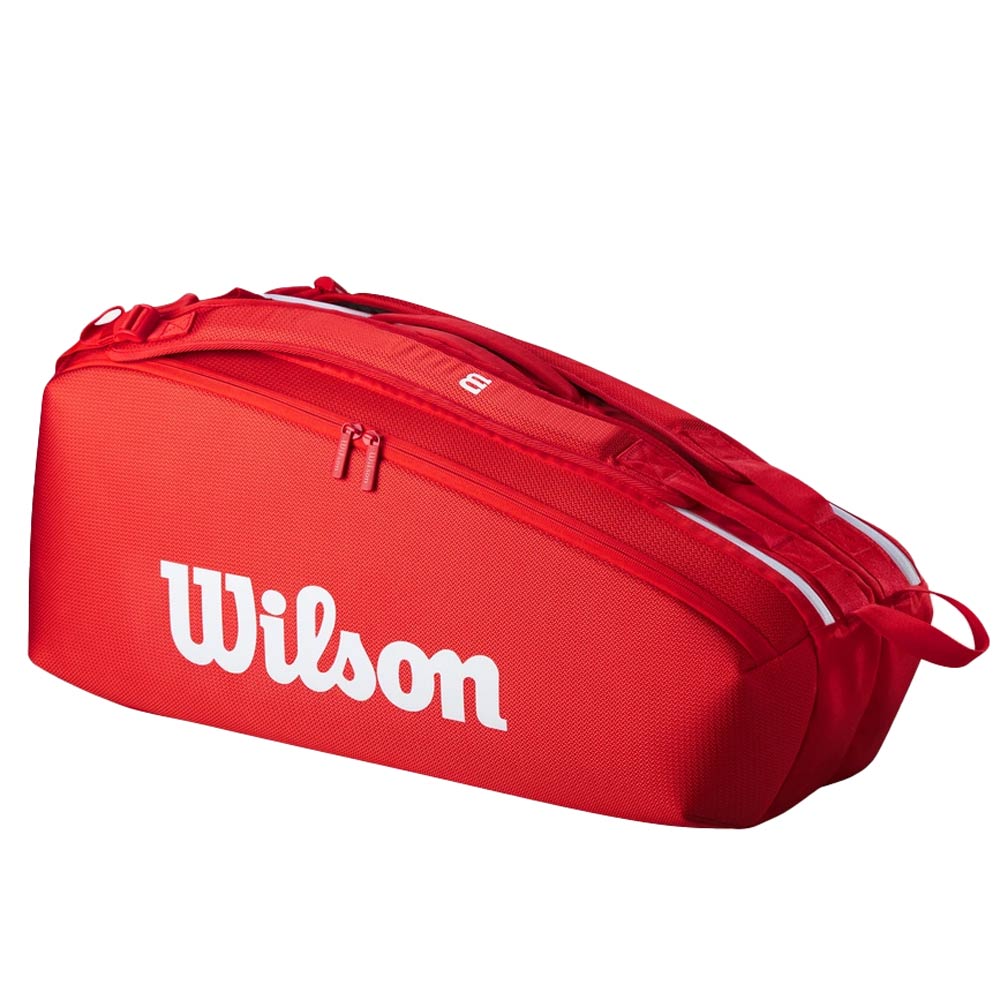 Wilson Super Tour Red 6Pk Bags in Red Color