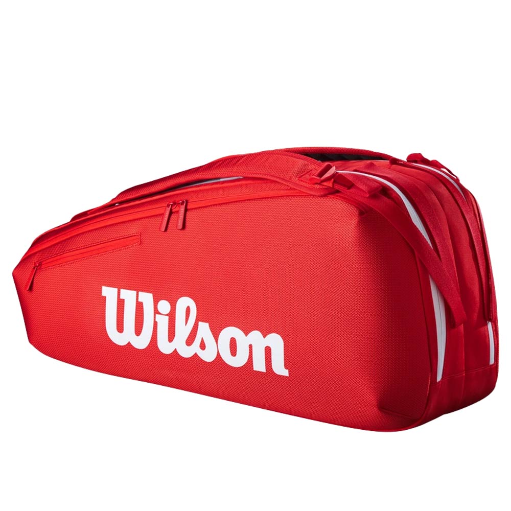 Wilson Super Tour Red 6Pk Bags in Red Color