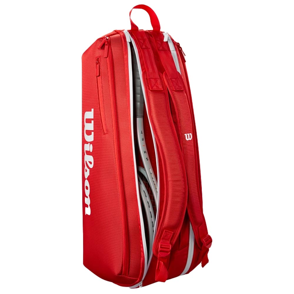 Wilson Super Tour Red 6Pk Bags in Red Color