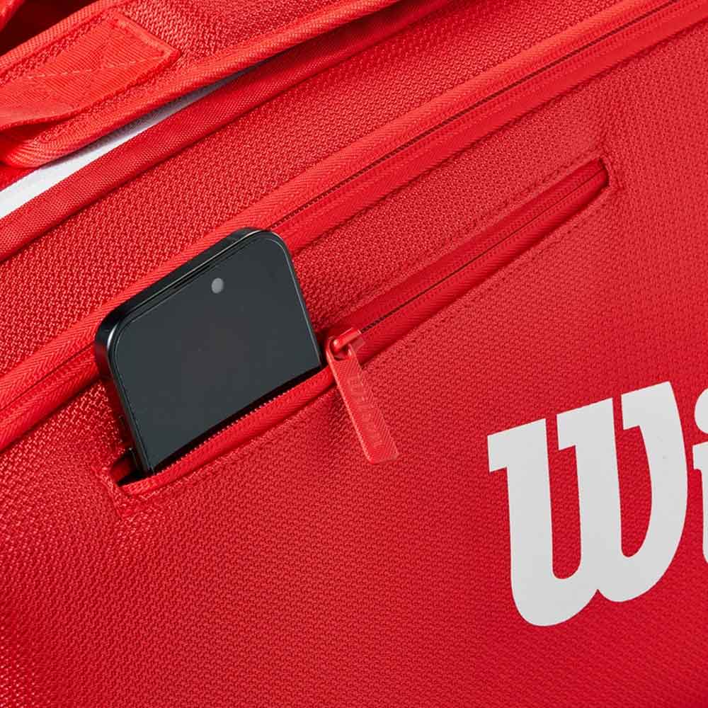 Wilson Super Tour Red 6Pk Bags in Red Color