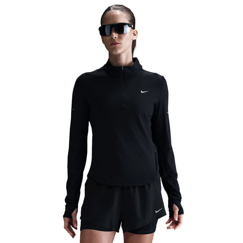 Nike Womens Swift Df UV Hz Top Running Jackets in Black Color
