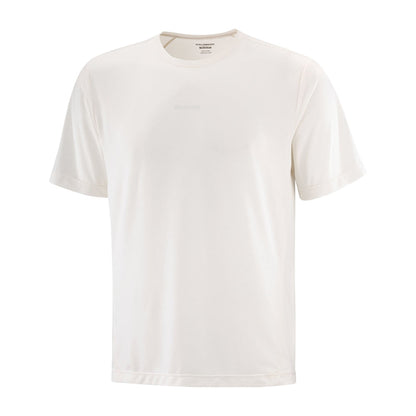 Salomon Mens Shkout Core short sleeve Tee M Tops in Brown Color
