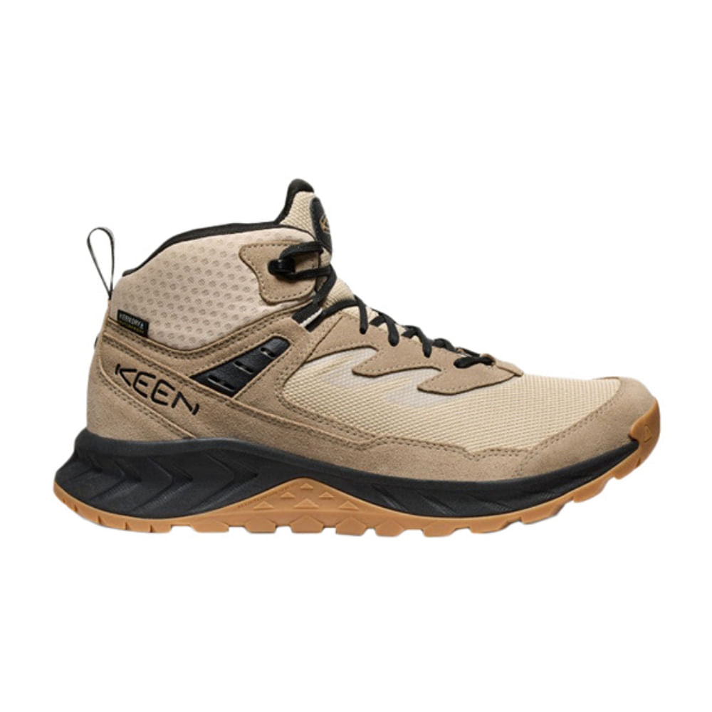 Keen Mens Hightrail Mid Wp Wide Boots in Grey Color