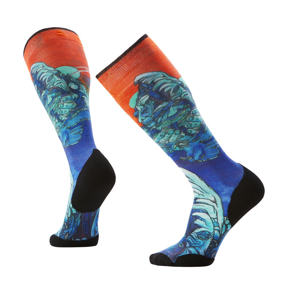 Smartwool Unisex Ski Targeted Cushion Pri Socks in Blue Color