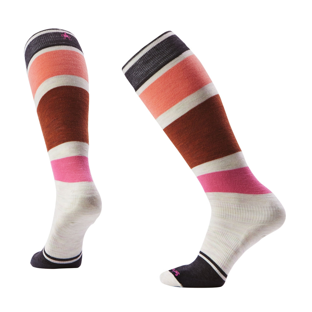 Smartwool Womens Snowboard Targeted So Socks in White Color