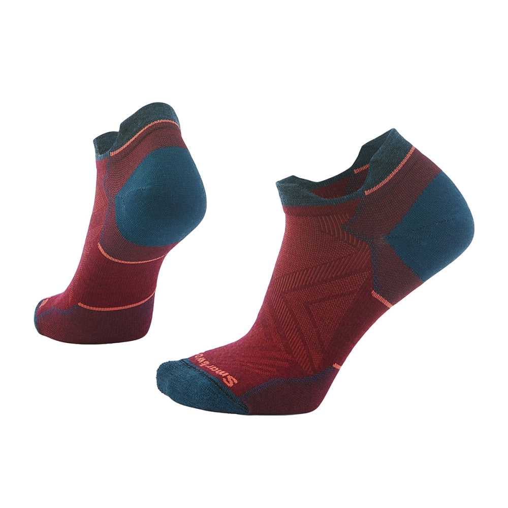 Smartwool Womens Run Zero Cushion Low Socks in Red Color