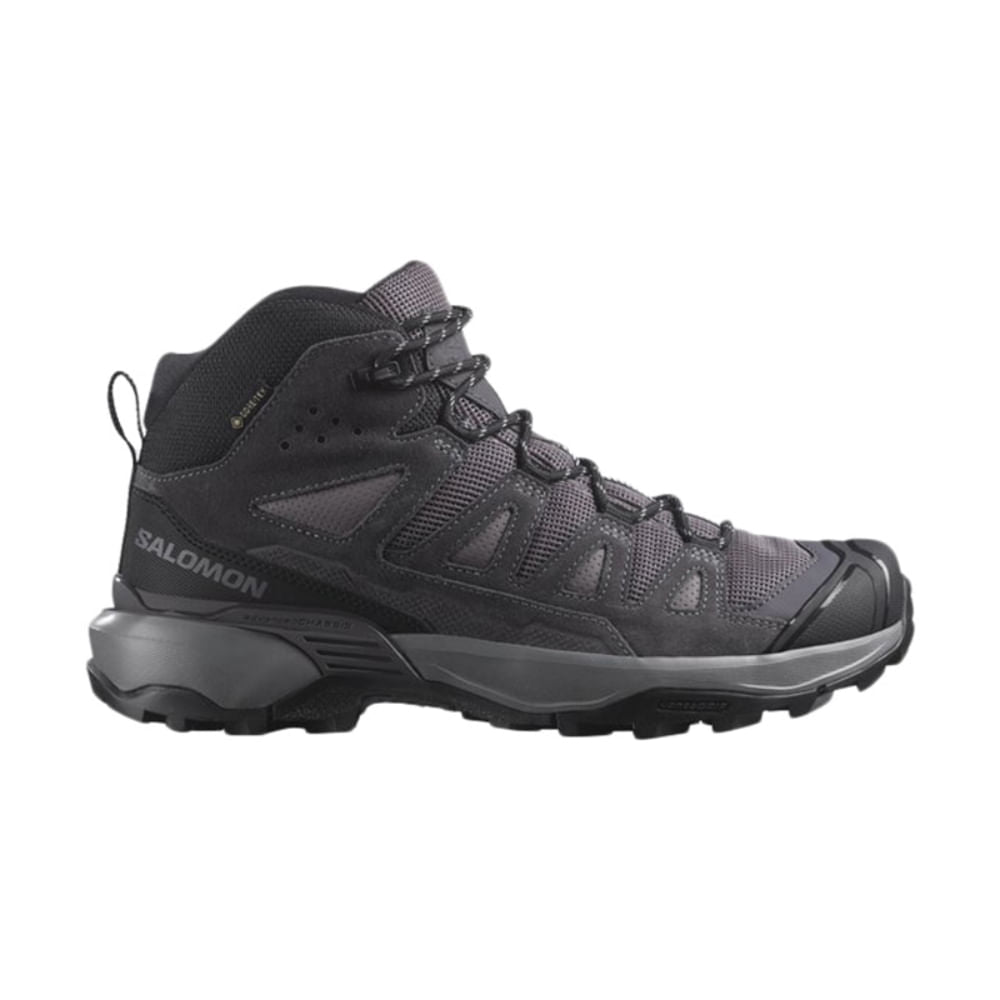 Salomon Mens X Ultra 5 Mid Gore-Tex Shoes | PEAT / GRAY GREE