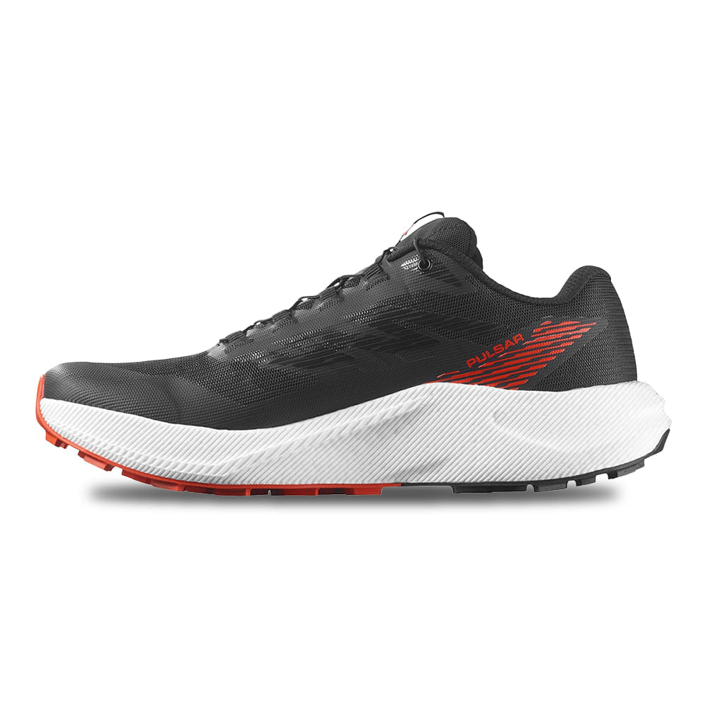 Salomon Mens Pulsar Trail Running Shoes in Black Color