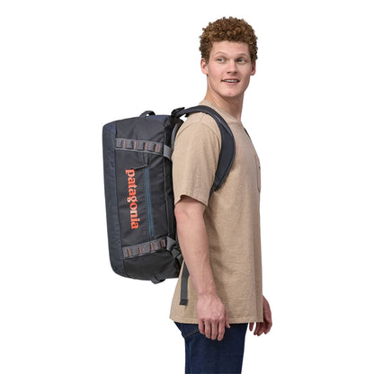 Patagonia 40L Black Hole Duffel Smolder Blue/Amanita Red