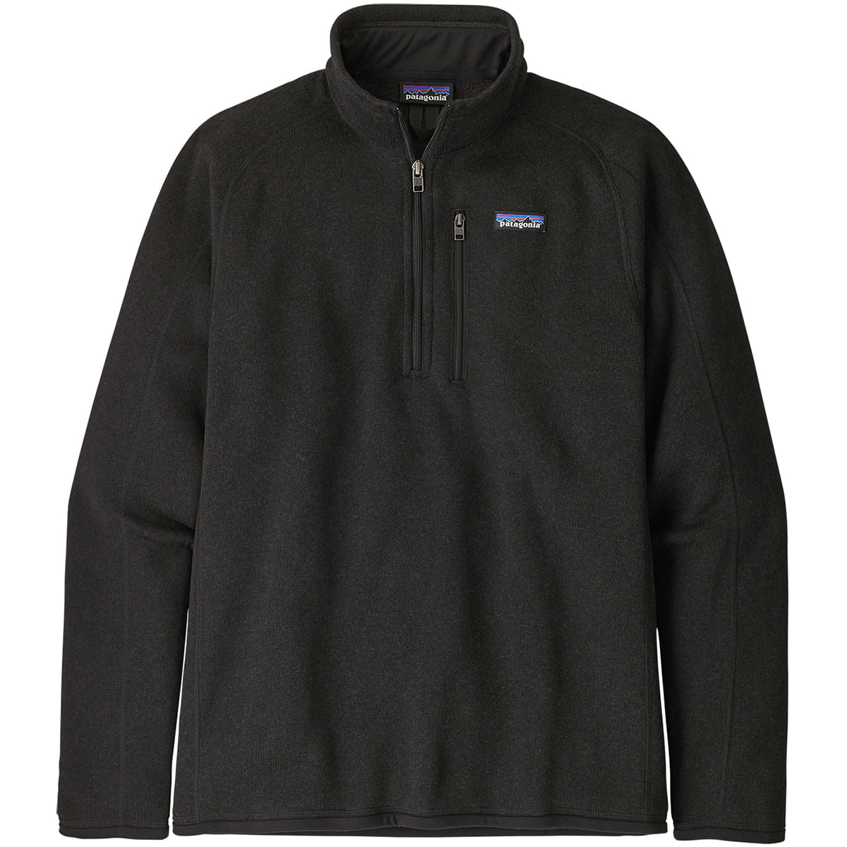 Patagonia Mens Better Sweater 1/4 Z Midlayer in Black Color