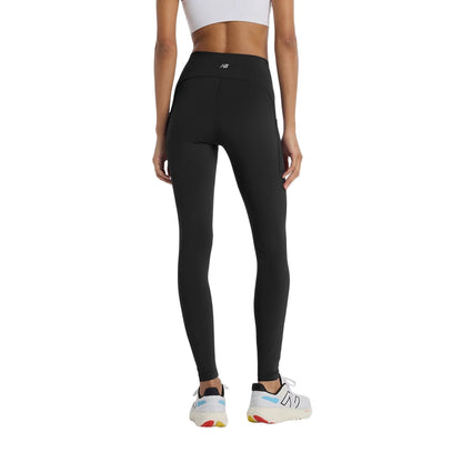New Balance Womens Rc Pocket Legging 27In Tights in Black Color