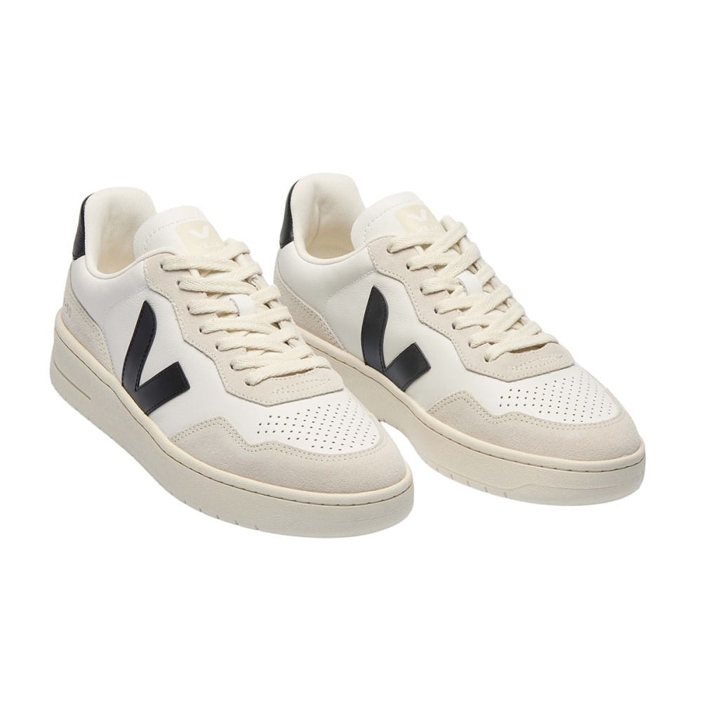Veja Mens V-90 Sneakers in White Color