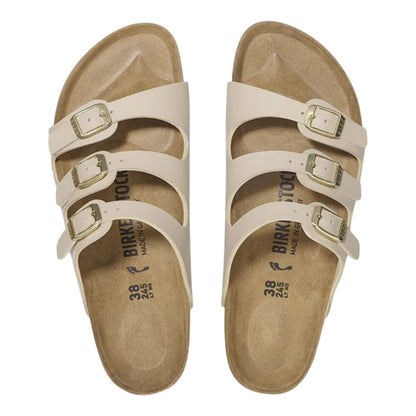 Birkenstock Womens Florida Sandals in Khaki Color
