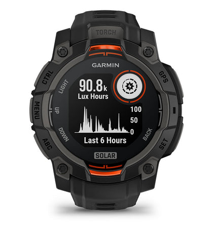 Garmin Unisex Instinct 3 50Mm Solar Bk Smart Watches in Grey Color