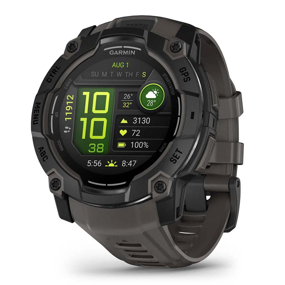 Garmin Unisex Instinct 3 50Mm Amoled Smart Watches in Grey Color