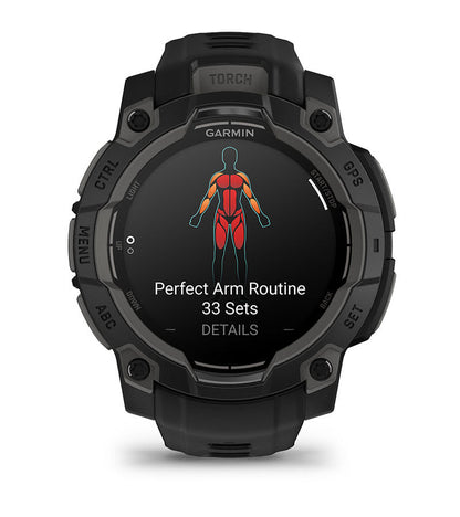 Garmin Unisex Instinct 3 50Mm Amoled Smart Watches in Grey Color