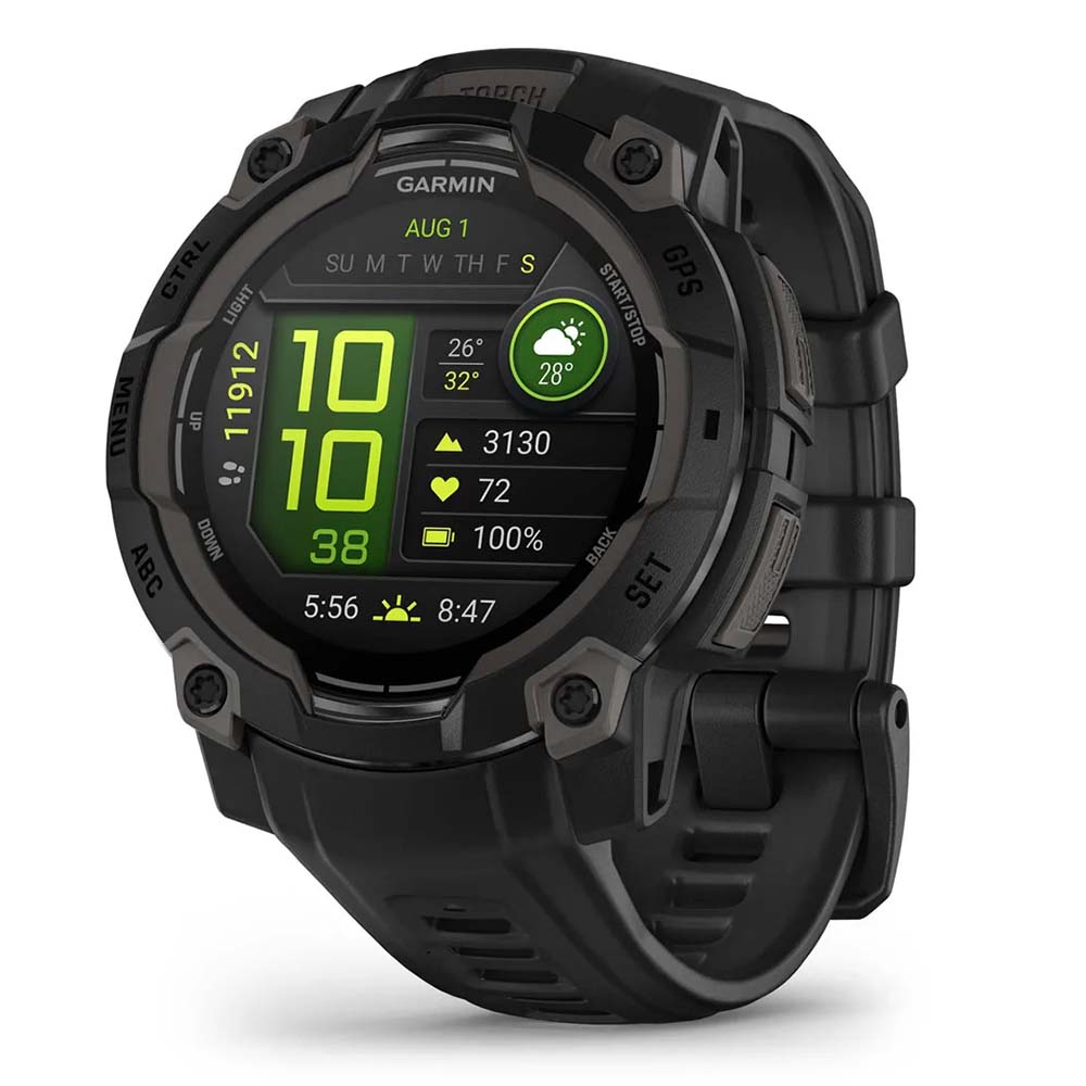 Garmin Unisex Instinct 3 45Mm Amoled Smart Watches in Black Color
