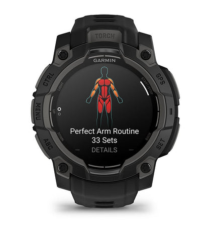 Garmin Unisex Instinct 3 45Mm Amoled Smart Watches in Black Color