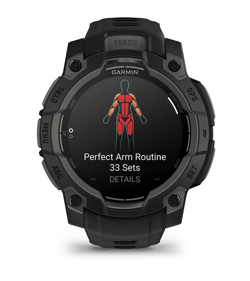 Garmin Unisex Instinct 3 45Mm Amoled Smart Watches in Black Color