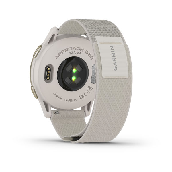 Garmin Unisex Aproach S50 Gold Ivory Smart Watches in White Color