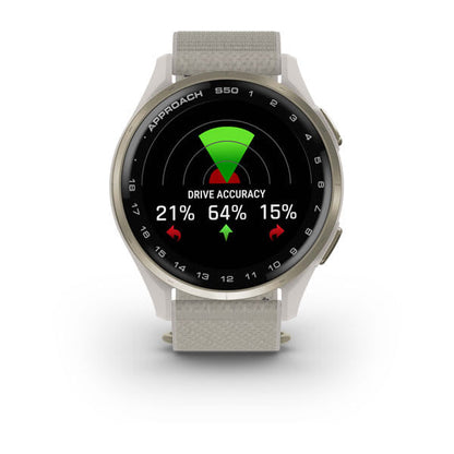 Garmin Unisex Aproach S50 Gold Ivory Smart Watches in White Color