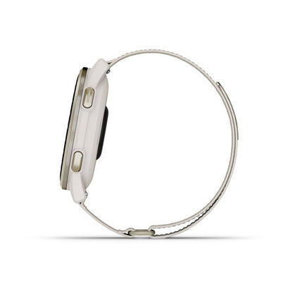 Garmin Unisex Aproach S50 Gold Ivory Smart Watches in White Color