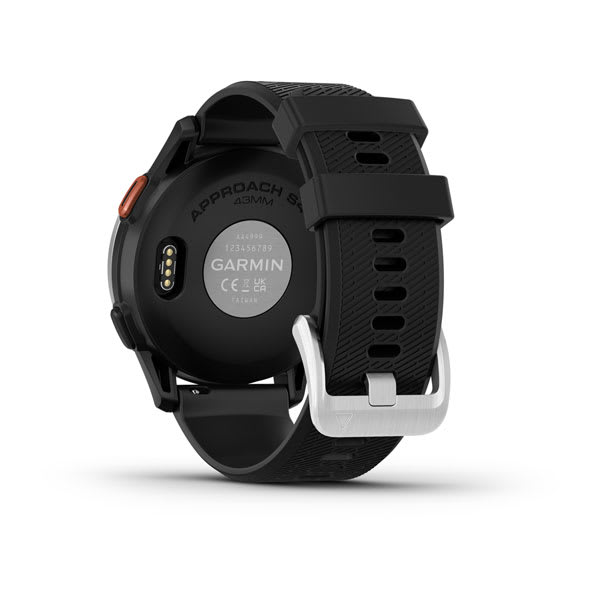 Garmin Unisex Approach S44 Slvr Black Smart Watches in Black Color