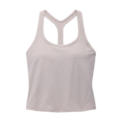 Prana Womens Heavana Racerback Tank Tops in White Color