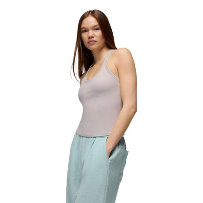 Prana Womens Heavana Racerback Tank Tops in White Color
