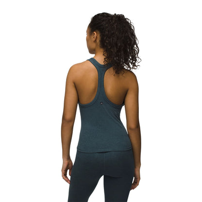 Prana Womens Heavana Racerback Tank Tops in Blue Color