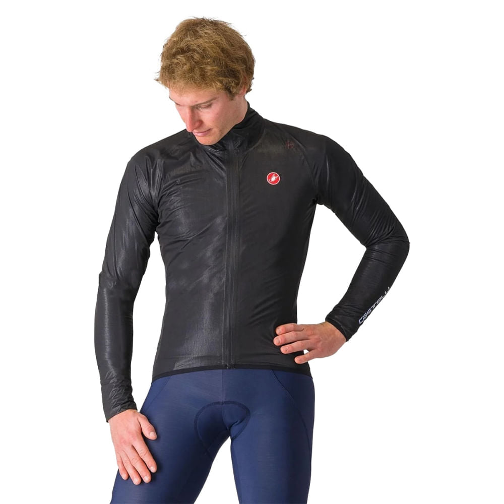 Castelli Mens Squall Shell Jacket Cycling Jackets in Black Color