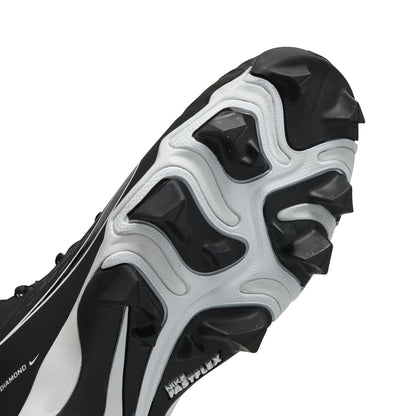 Nike Womens Hyperdiamond 4 Keystone Softball Cleats in Black Color